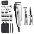 ConairMAN 3-in-1 Chrome 25-piece Hair Clipper, Includes Battery Operated Detail Trimmer and Battery Operated Ear and Nose Hair Trimmer