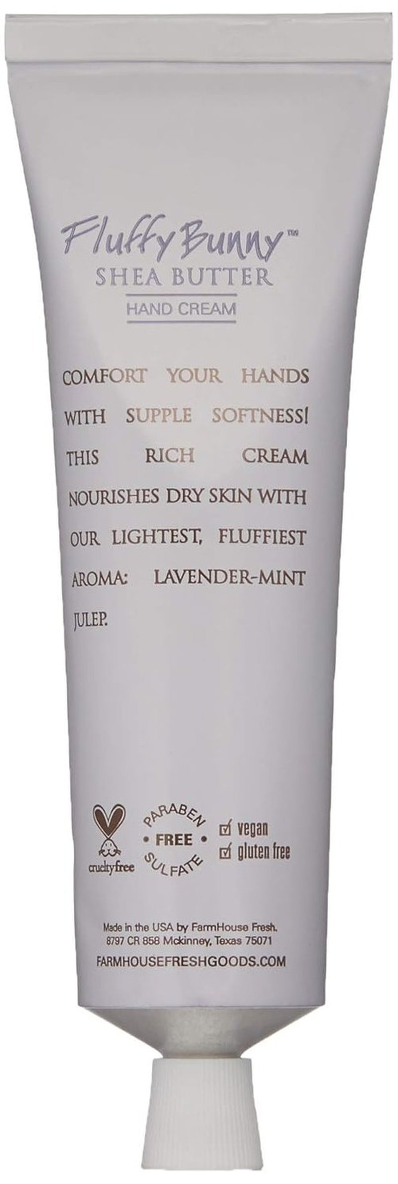 FarmHouse Fresh Fluffy Bunny Hand Cream - Lavender Mint, Nourishing Shea Butter, 2 Fl. Oz.