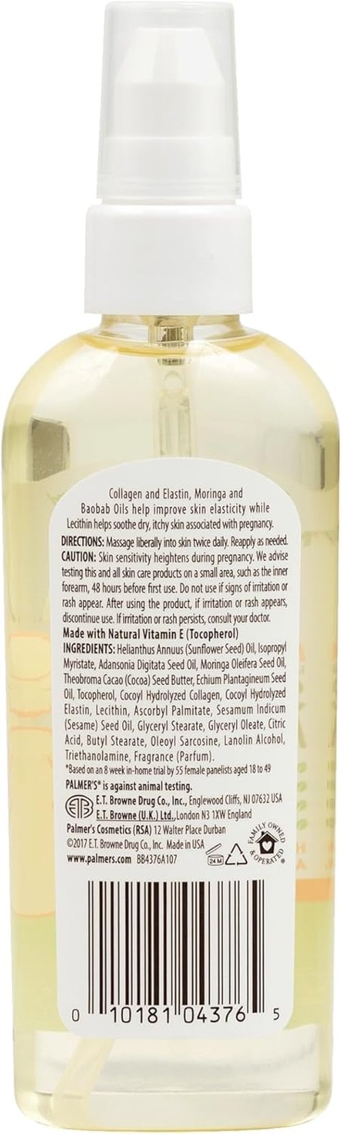 Palmer's Cocoa Butter Formula Massage Oil - Stretch Marks & Pregnancy Skincare | 3.4 Ounces