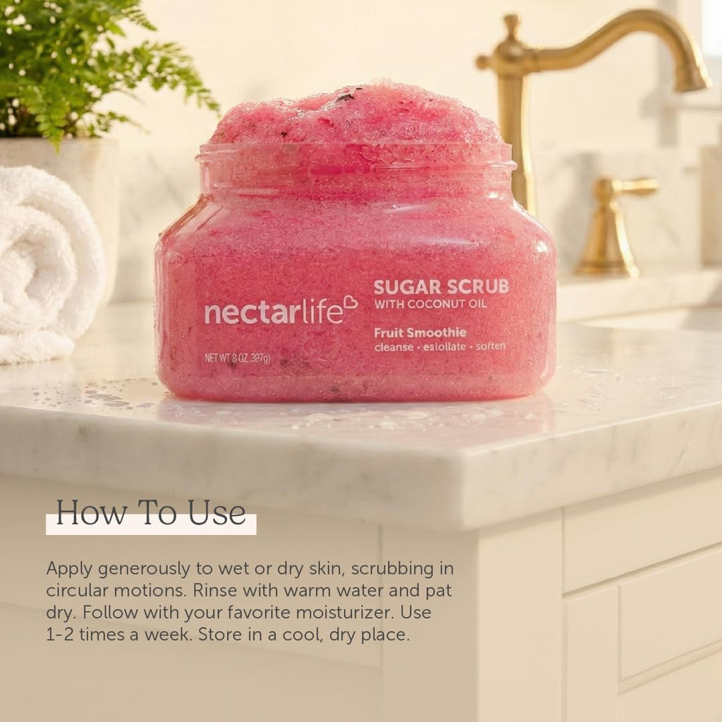Sugar Scrub, Watermelon Body Scrub, Exfoliating Bump Eraser Scrub, Pre-Shave Leg Scrub, Butt Exfoliator Scrub, Bikini Hair Scrub, Natural and Vegan Body Skin Care for Women, 8 oz (Watermelon)