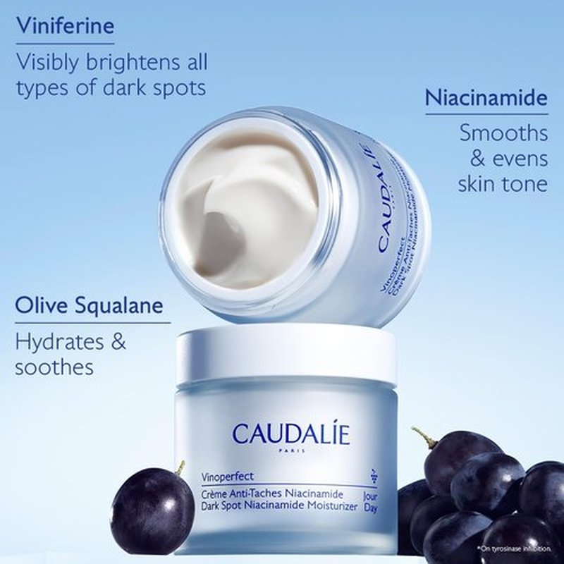 Caudalie Vinoperfect Instant Brightening Dark Spot Moisturizer with Niacinamide, Refill Pod - 50 mL