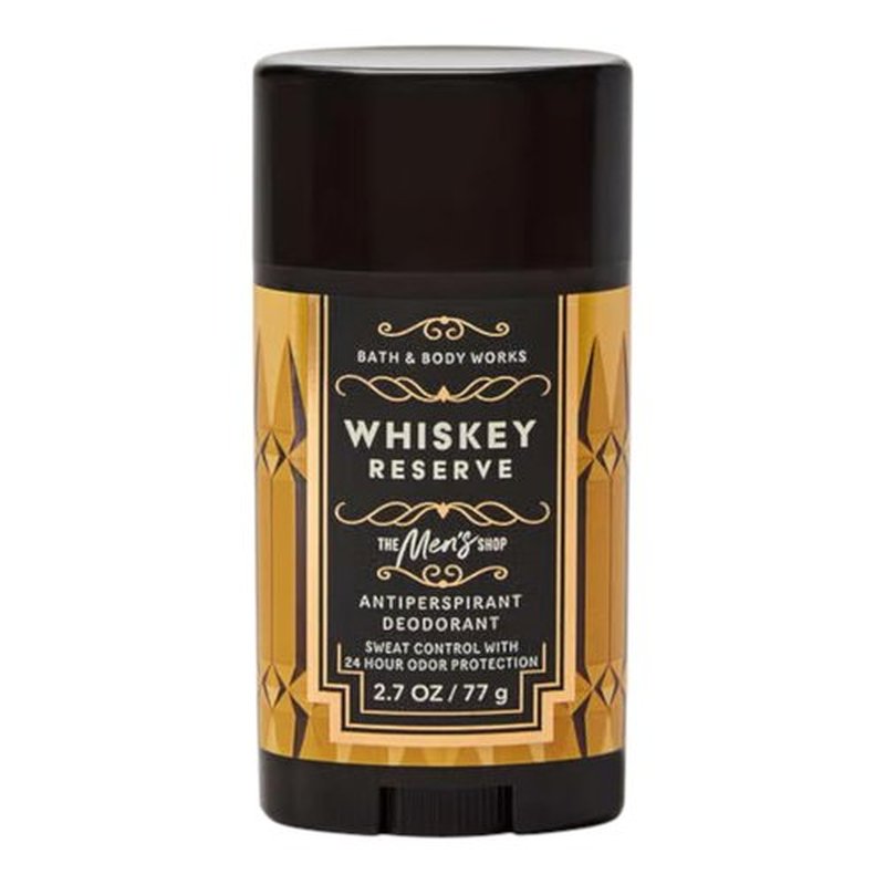 Bath & Body Works Antiperspirant Deodorant - 24-Hour Sweat & Odor Protection for Men | Whiskey Reserve, 2.7 Ounce