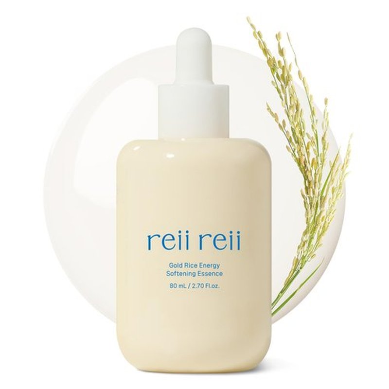 reii reii Gold Rice Energy Softening Essence – Daily Gentle Exfoliator with LHA & PHA, for Smooth Texture and Radiant Glow, Vegan Korean Beauty (2.70 fl.oz / 80ml)