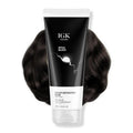 IGK Pitch Black Color Depositing Hair Mask - Smoky Gray Semi-Permanent Conditioner + Gloss Toner | Hydrating Shine + Color Refresh | Vegan + Cruelty-Free | 6 oz