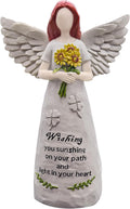 Angel Figurine by [Brand Name] - Hand-Painted 5.5” Sculpture for Blessings, Hope, and Comfort