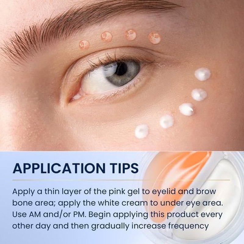 SKIN ULTIMA Dual Eye Cream - Advanced Retinol & Peptides for Dark Circles & Puffiness | 0.68 OZ