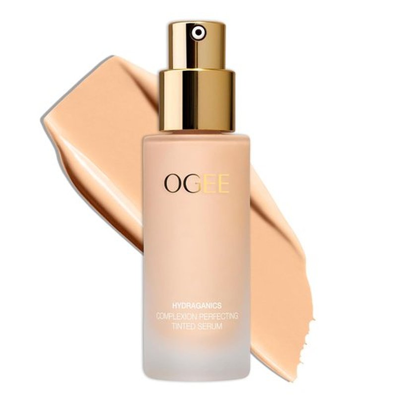 Ogee Complexion Perfecting Liquid Foundation - Lightweight Tinted Moisturizer with Vitamin C & Jojoba Oil | Birch 0.25N - Fair, Neutral Undertones - Certified Organic, Made in USA
