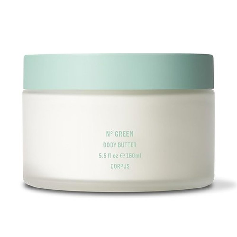 Corpus Green Body Butter - Ultra-Rich Whipped Cream for Luxurious Hydration | Plant-Based Formula with Tremella Mushroom & Vegan Squalane (160 ml/5.5 oz)