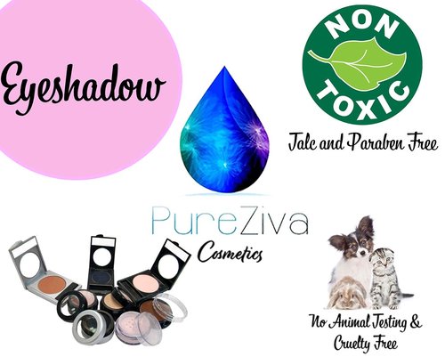 Pure Ziva Vegan Eyeshadow - Acorn Matte Mauve Brown | Talc-Free, Paraben-Free, Cruelty-Free