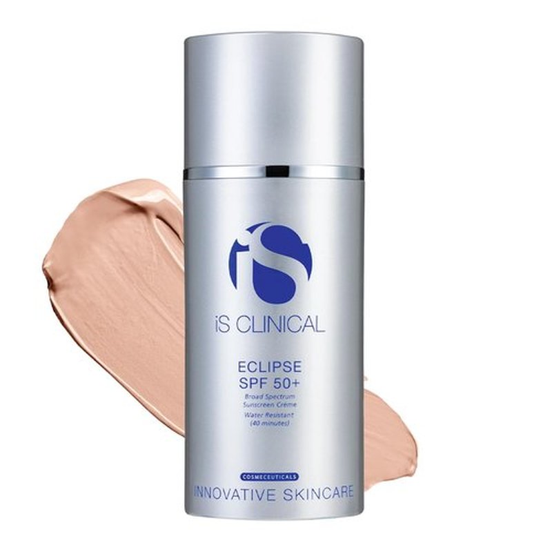 iS CLINICAL Eclipse SPF 50+ Sunscreen - Tinted Zinc Oxide Formula for Ultra Sheer, Non-Greasy Matte Finish