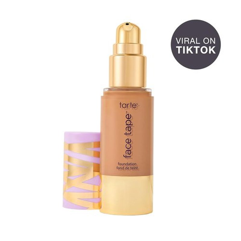Tarte Face Tape Foundation - Full-Coverage, 12-Hour Waterproof Makeup | Hydrating, Natural Matte Finish, Vegan & Cruelty-Free