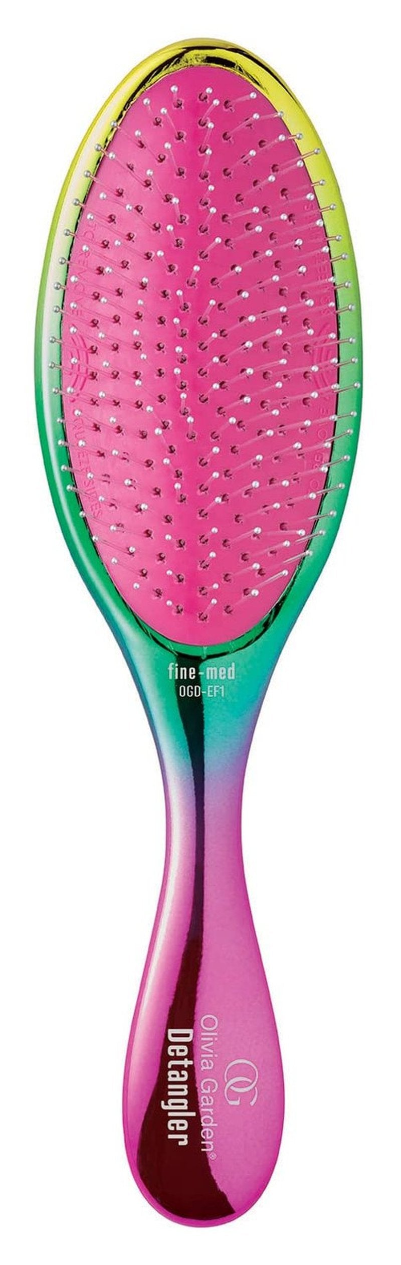 Olivia Garden Aurora Detangler Brush - Effortlessly Detangles Wet & Dry Fine to Medium Hair | Aurora Rainbow