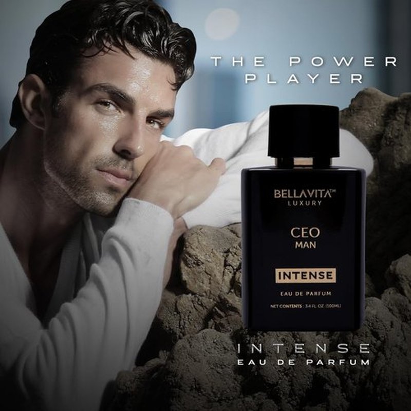 **Bellavita Luxury CEO MAN INTENSE Eau de Parfum - 100 ml | Aromatic Men's Fragrance with Lavender & Musk**