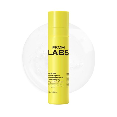 FROMLABS Protein Capsule Leave‑In Treatment Spray, Lightweight Hydrating Mist for Heat Protection (Up to 428°F / 220°C), Frizz Control & Split Ends Repair, Color‑Safe, Fine‑Hair Friendly, 5.07 fl oz