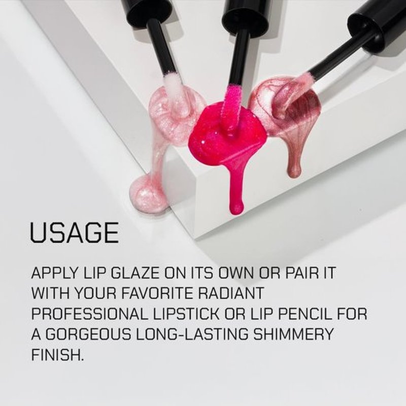 Radiant Lip Glaze | Ultra-Glossy, Non-Sticky Lip Gloss - 15 Shades Available - Vegan & Hydrating (22 Sparkling Rose)