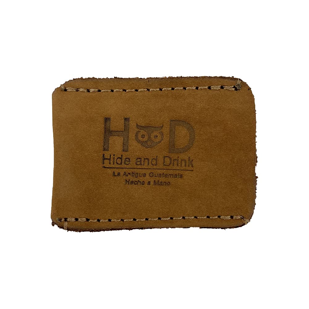Hide & Drink, Leather Double Edge Safety Razor Head Protective Sheath, Shaving Travel Cover Handmade (Old Tobacco)