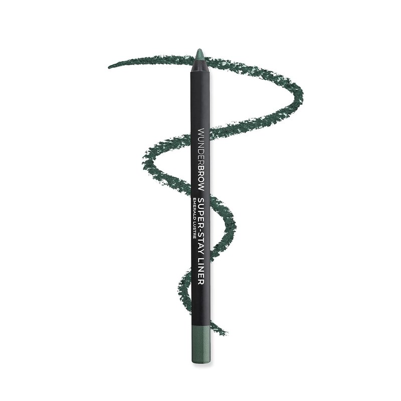 Wunderbrow Super Stay Eyeliner Pencil - Waterproof & Smudge-Proof | Emerald Lustre Shade