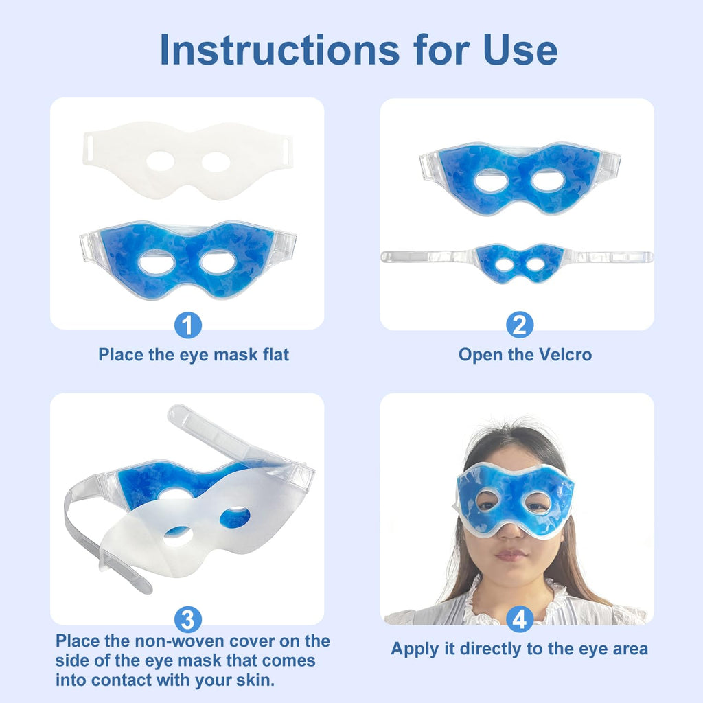 Sport Emblema Disposable Non-Woven Eye Mask Sleeves, 2 Pcs – Soft Breathable Fabric Covers for Reusable Cooling Eye Mask,Designed for SportEmblema Hot Cold Therapy Masks