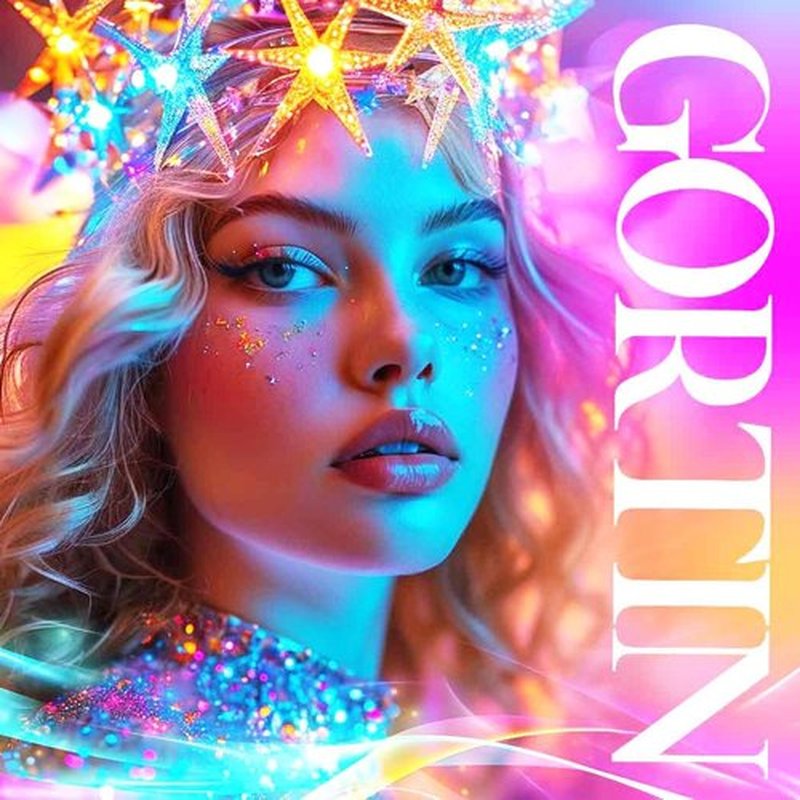 GORTIN Light up Star Headband Gold Glowing Costume Headpiece Rave Hair Accessories for Women (A-Gold, Free size)