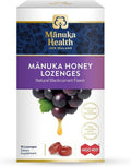 Manuka Health Manuka Honey Lozenges - Blackcurrant Flavor | Natural Throat Relief with Raw Honey & Vitamin C