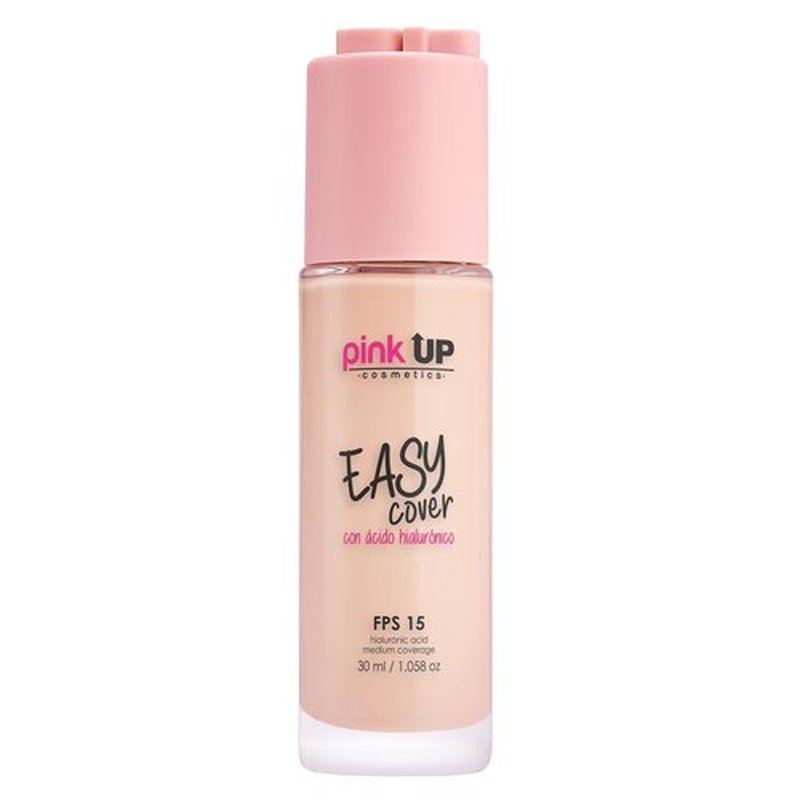 Pink Up | Easy Cover |Liquid Makeup | Medium coverage | Water-based & alcohol-free | Makeup | Foundation | Lightweight texture | Beige shade | Model PKEC300