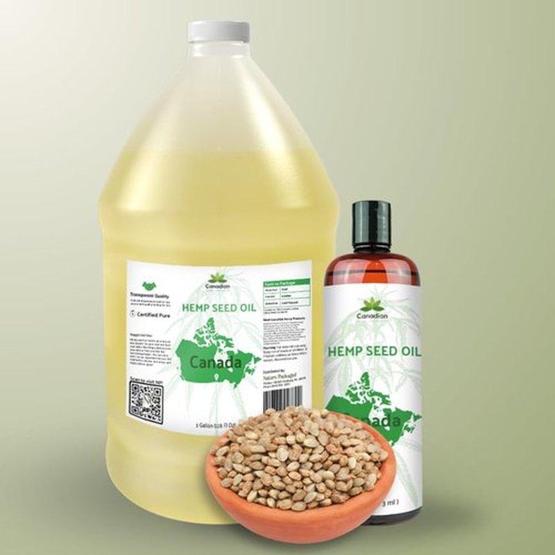 Nature Packaged Hemp Seed Oil for Skin, Hair and Body Direct from Hemp Oil Canada - Cold Pressed Hemp Seed Oils - 16oz (Pack of 1)