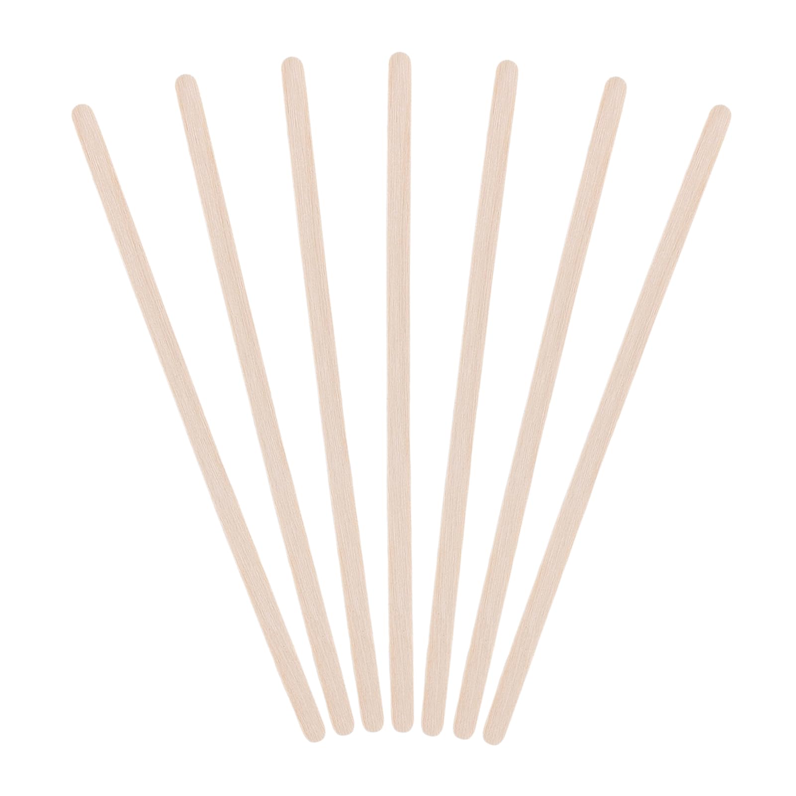 300pcs Wooden Coffee Stirrers,Eyebrow Wax Sticks,5.5inch Birchwood Wood Stir Stick, Wood Waxing Sticks Wax Spatula Applicator