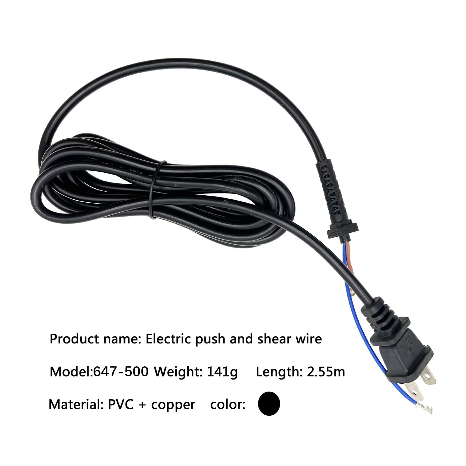 647-500 Clipper Cord Replacement WAHL Fits Senior, 5Star Senior, Designer, Super Taper, Sterling, Magic Clip, Balding, Icon, Legend,Taper 200, Pro Basic and Pilot Clippers 00647-500 Hair clipper cable