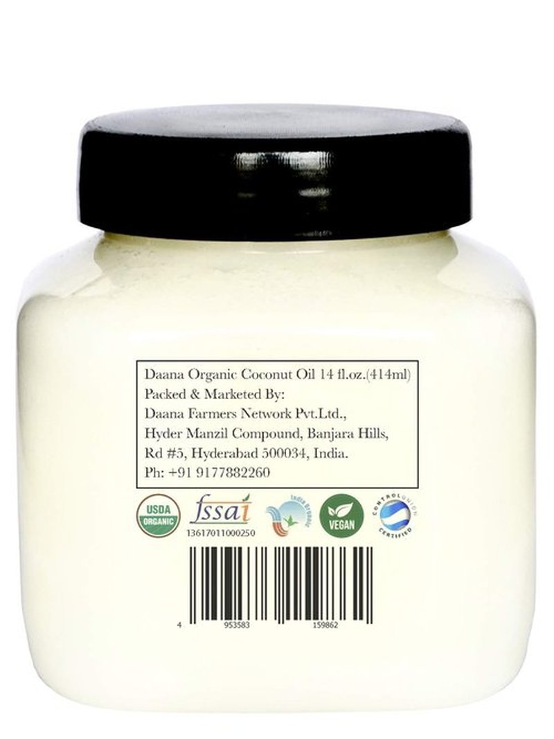 Daana Organic Coconut Oil for Skin: Extra Virgin, Cold Pressed (12 oz)