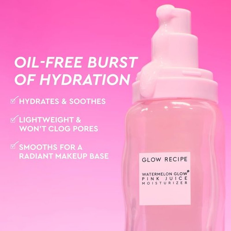 Glow Recipe Pink Juice Water Gel Moisturizer - Oil-Free Hydrating Hyaluronic Acid for Glass Skin | 50ml