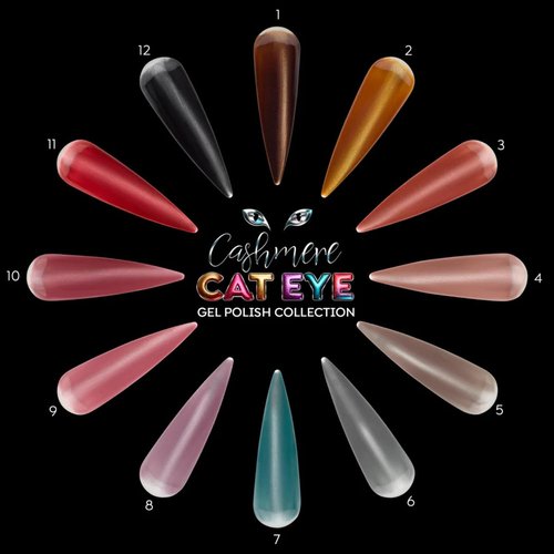 TONES Cat Eye UV LED Gel Nail Polish, (Mauve Cashmere) Extra Shine & Long Lasting | Nail Art Design Gel Nail Polish Home DIY & Manicure | Magnet Shimmer Cat Eye Color 0.56 fl oz