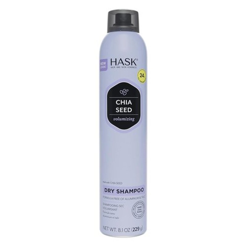 HASK Chia Seed Volumizing Dry Shampoo - Absorbs Oil, Adds Volume & Bounce | 8.1oz, Sulfate-Free, Cruelty-Free