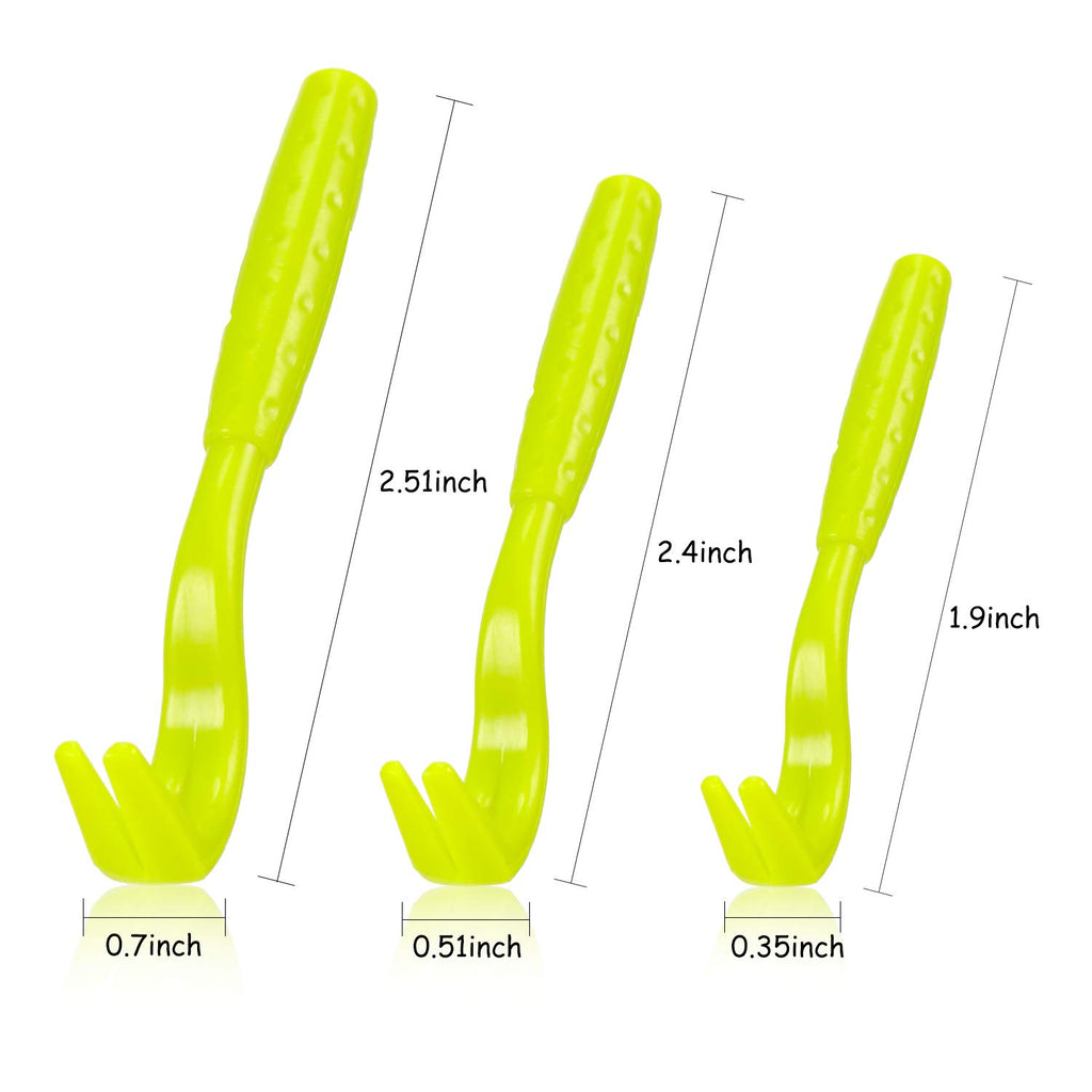 Boao 7 Pcs Tick Removal Tool Kit, Include 3 Plastic Removers, 3 Stainless Steel Tweezers with Comb for Dog and Cats(Fluorescent Green)