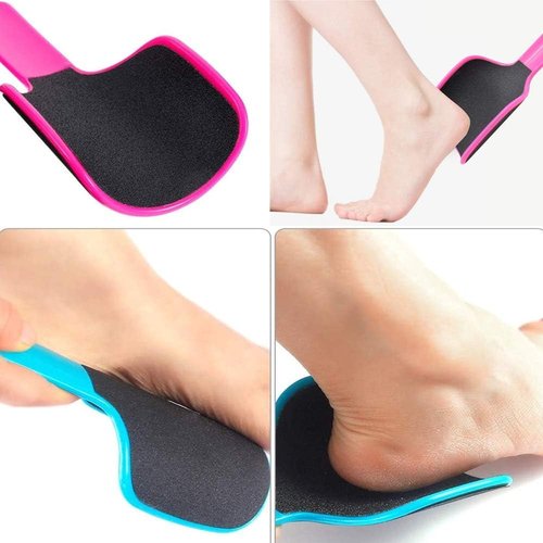 CHIYUYISEN Curved Foot File U-Shaped Design,Foot Pedicure Kit Foot Rasp Exfoliating Scrub Rub Board Double-Sided Dead Skin Calluses Removal Pedicure ，3 Colors