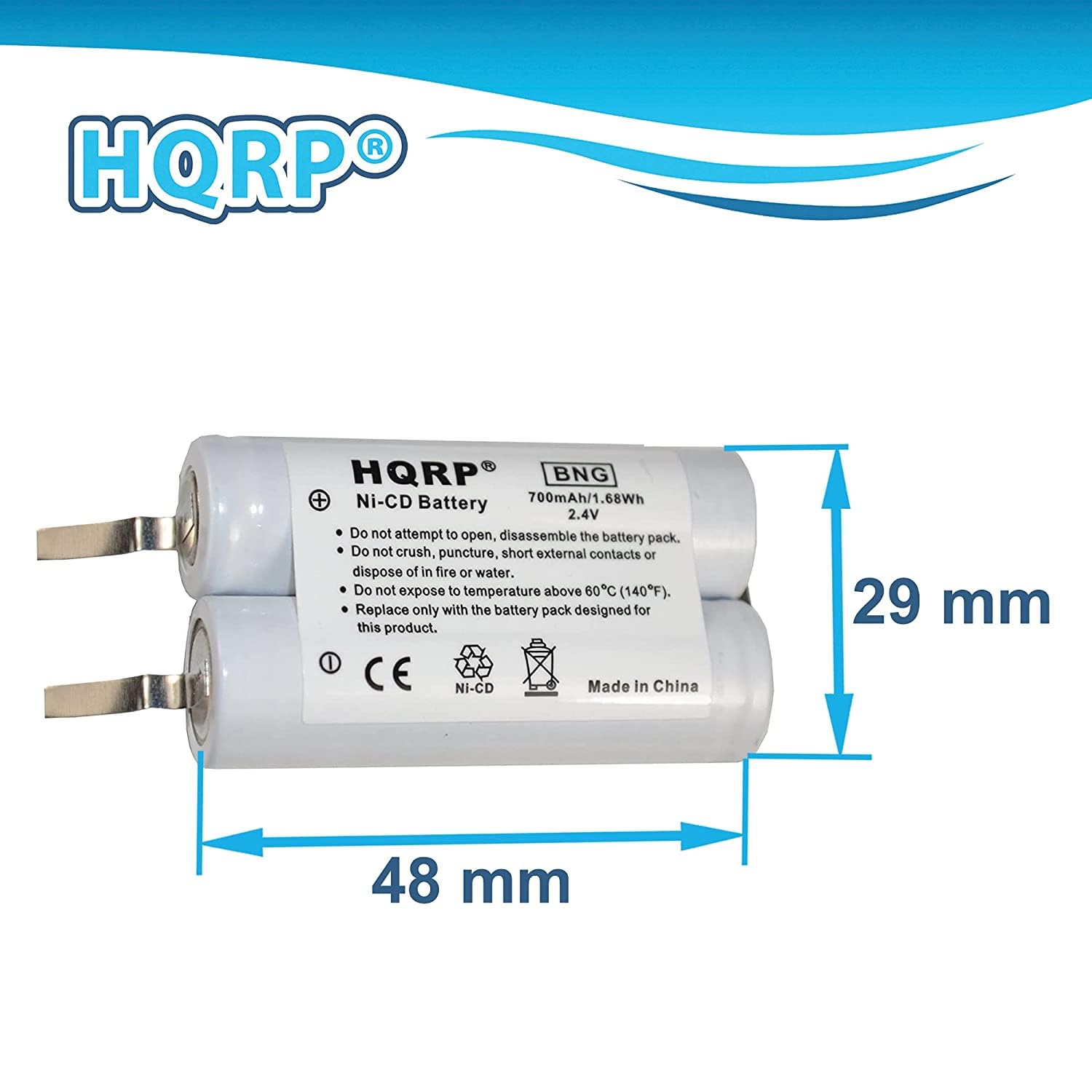 HQRP Battery Compatible with Philips Norelco 7865XL 7866XL 7867XL 7885XL 7886XL 825RX 965RX 422203607280 8881XL 6891XL 8880XL 8881XL 8891XL Razor/Shaver Plus Screwdriver