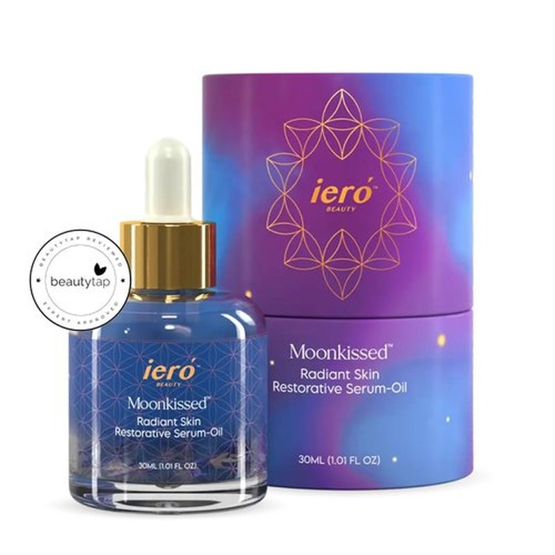ieró Beauty Moonkissed Radiant Skin Restorative Serum-Oil, Face Oil Moisturizer, Anti Aging Hydrating Treatment, Luminous Glow for All Skin Types, Made in Italy — 1 FL OZ/30ML