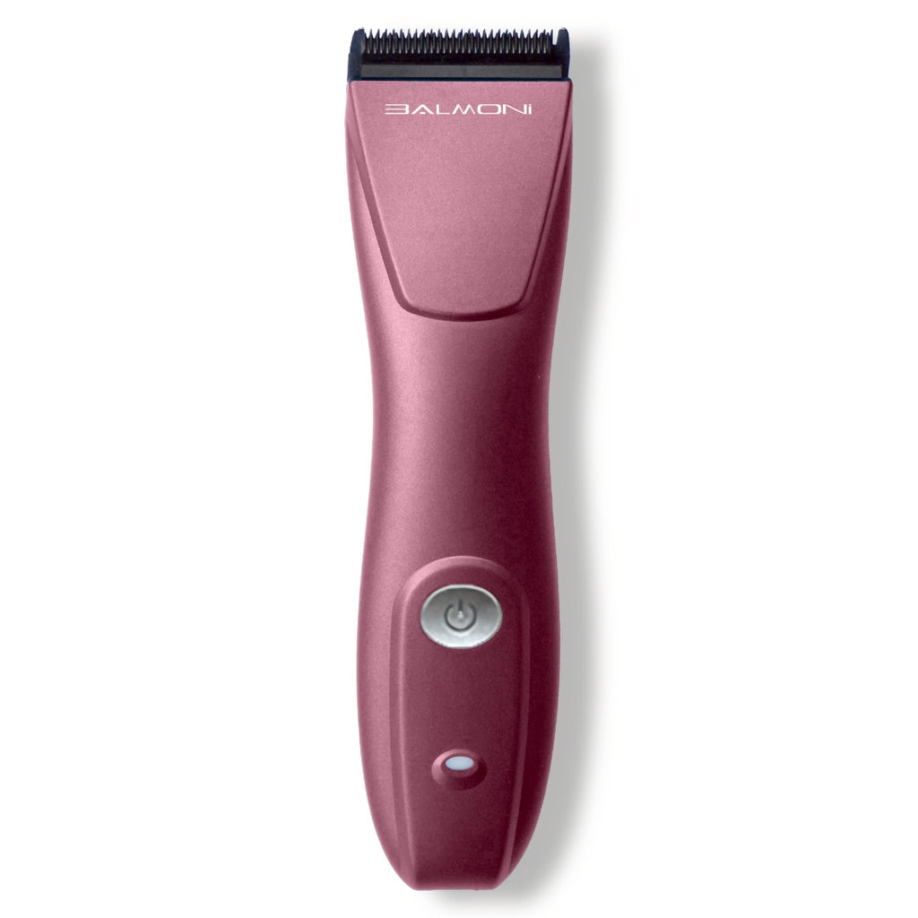 BALMONI Professional 5-in-1 Cordless Pet Grooming Clipper for Dogs & Cats – Quiet High-Torque Metal Blade Trimmer, Adjustable Length – Metallic Blue (Single-Metallic Pink)