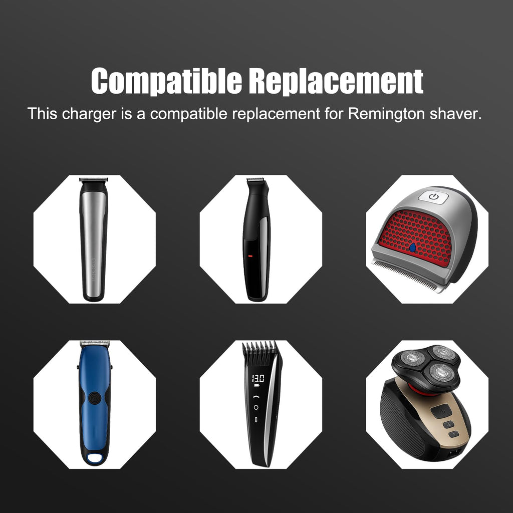 5V Replacement Charger for Remington Shaver, Compatible with Series HC4250, HC5870, PF7500, PF7600, PG6250, PG6255, XR7000, XF8550, XF8700,XR1400,XR1430,HC5950,PG6170,PG6171 6.6ft Charging Cord