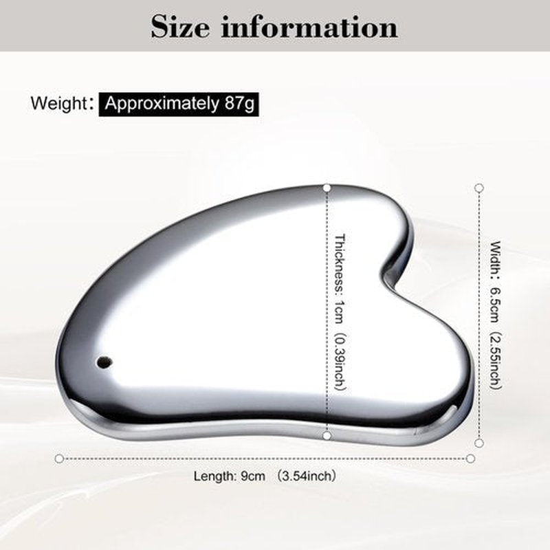 FSwsawX Terahertz Stone Gua sha Facial Tool，Natural Terahertz Gua sha Board