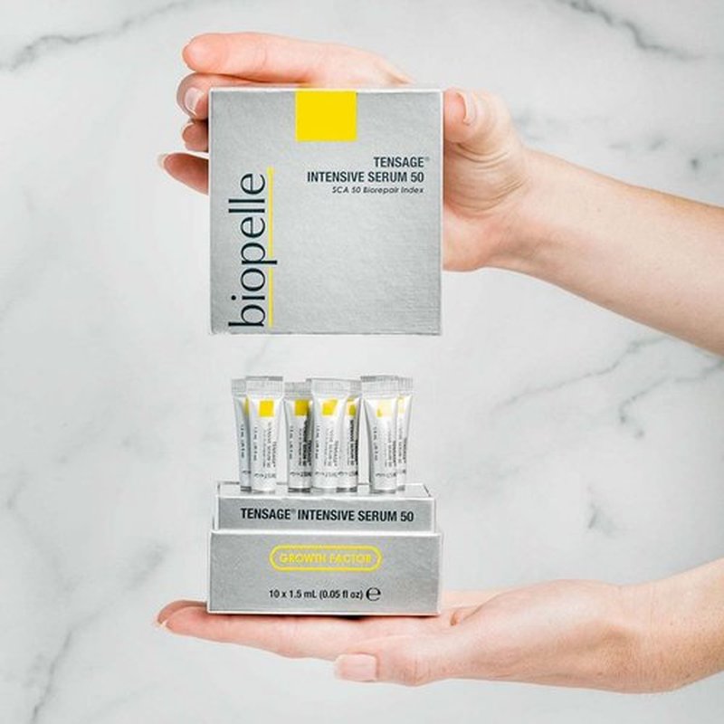 Biopelle Tensage Growth Factor Face Serum - Snail Mucin & Hyaluronic Acid, 50ml, Anti-Aging Formula