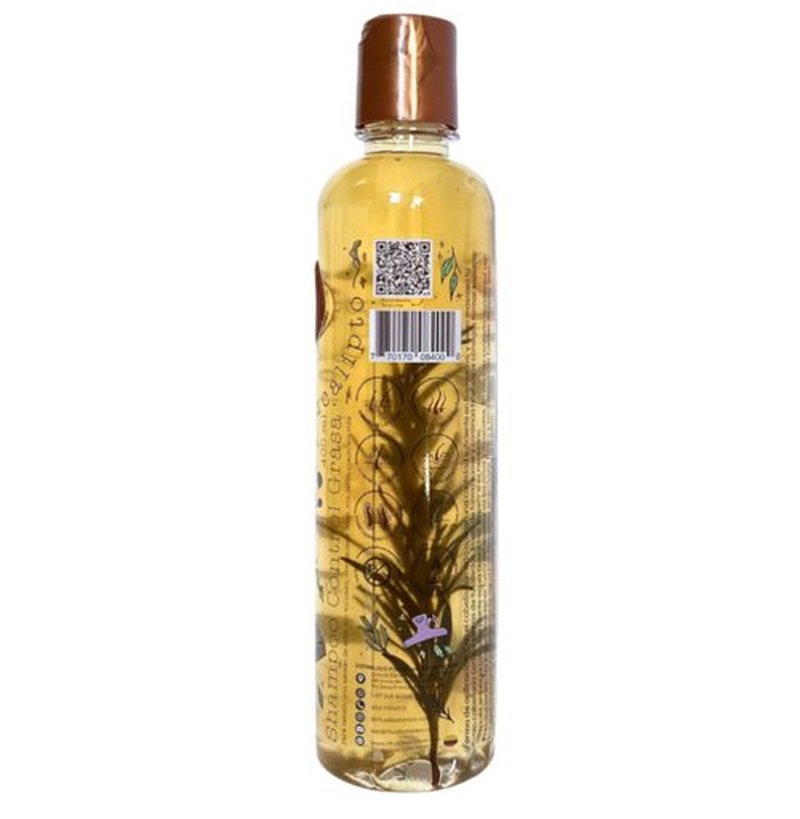 RITUAL BOTANICO Shampoo de Romero y Eucalipto con Activo de Crecimiento Acelerado | Control grasa disminuye la caida del Cabello, Engrosamiento, Brillo y Suavidad - Rosemary Shampoo