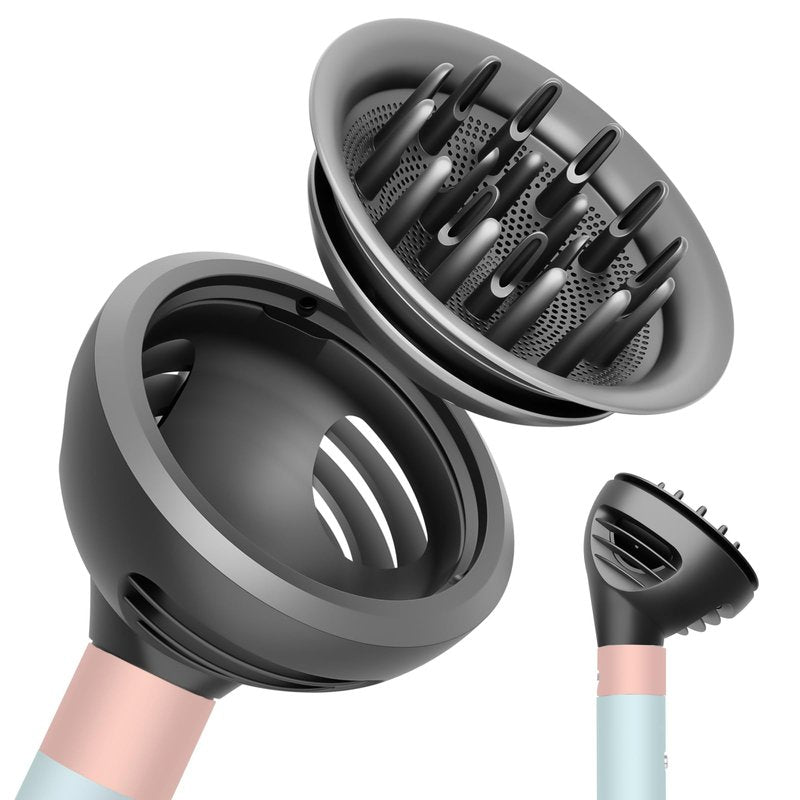 ZEPHBLOW Wave Curl Diffuser for Dyson Airwrap – Dome and Diffuse Modes for Curl Wave Hair, Hair Diffuser Attachment Compatible with Airwrap Styler HS01/05