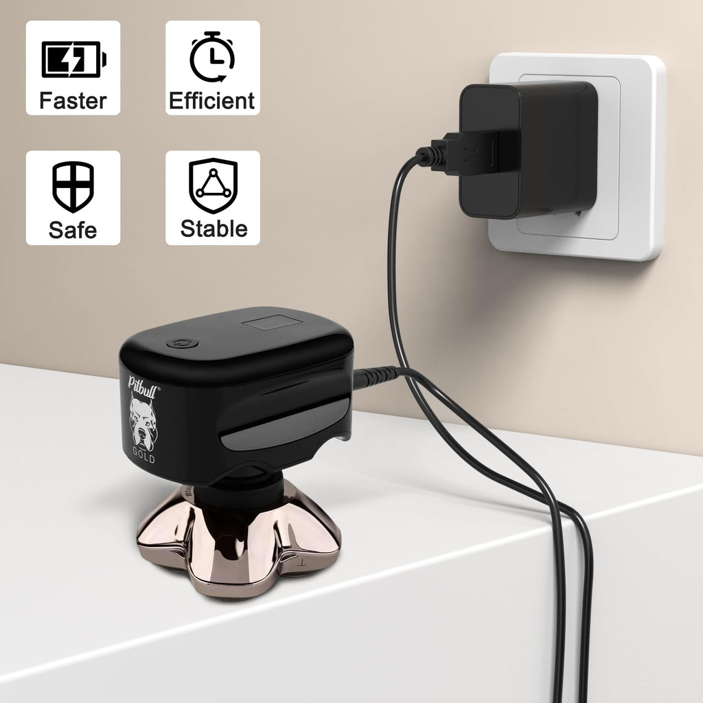 Charger Cable for Skull Pitbull Charger, Palm, Butterfly Kiss and Beast Clipper PRO Shaver, Charger Cable Cord with Wall Charger Adapter for Skull Pitbull Gold PRO Pitbull Platinum PRO