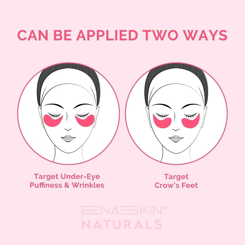Under Eye Patches for Puffiness and Dark Circles: Caffeine Gel Masks for Undereye Wrinkles Bags - Instant Moisturizing Brightening Skincare Pads - Gift for Women Mom Wife - 30 Pairs (Rose)