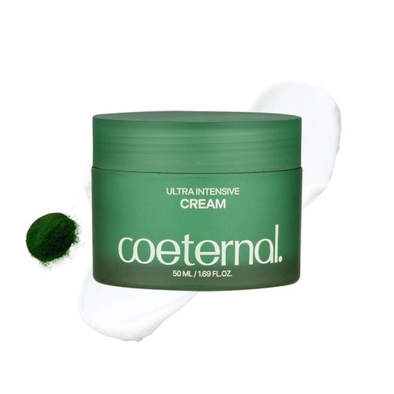 coeternal Ultra Intensive Cream, Hydrating Korean Face Moisturizer with Niacinamide, Arginine & Algae11 Extracts, Non-greasy Barrier Cream for Dry, Oily or Sensitive Skin, 50ml / 1.69 fl.oz.