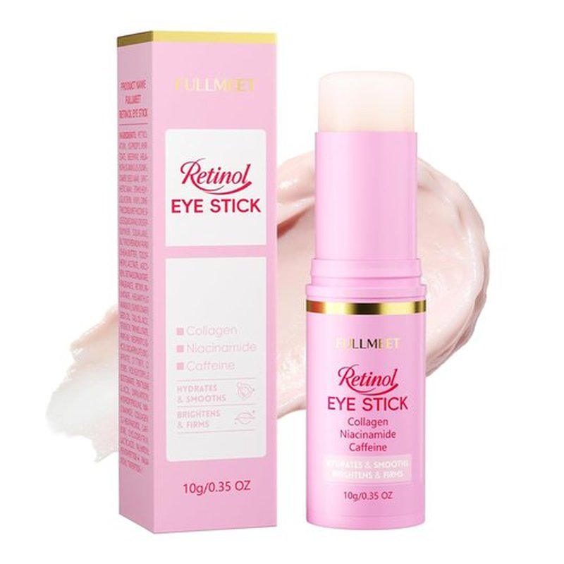 Skiennix Retinol & Caffeine Eye Balm Stick - Smoothing Under Eye Treatment for Dark Circles & Puffiness | 0.35oz/10g
