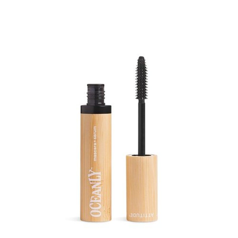 ATTITUDE Oceanly Mascara - EWG Verified Length & Volume Eye Lash Serum, Vegan Beauty, Black, 0.24 Oz
