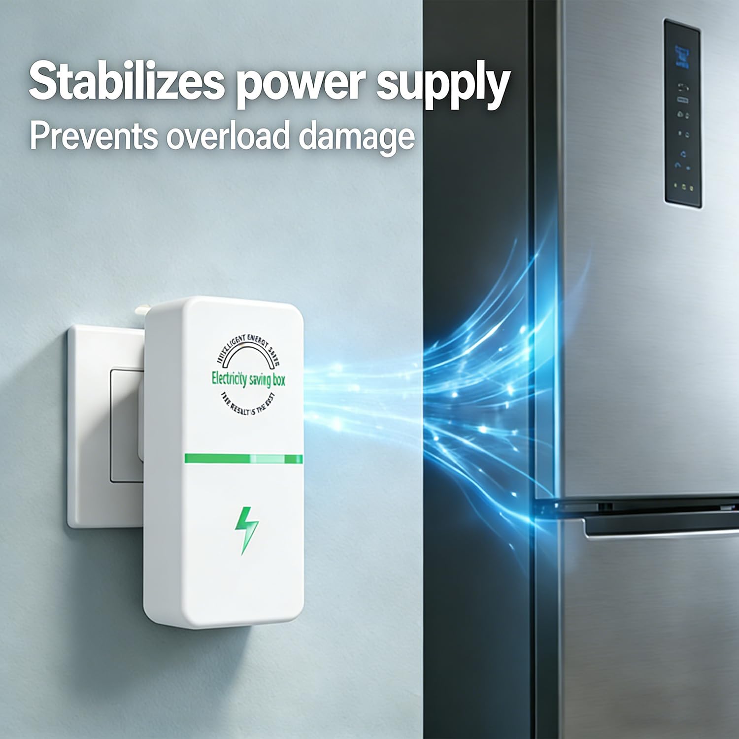 2026 New Electricity Saving Box, Plug in Power Box with US Plug, Regulador De Voltaje para Casa to Reduce Electricity Bill, Power Factor for Household/Offices (6Set)
