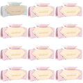 Bridesmaid Proposal Gifts 4.1inch 12pcs Square Hair Claw bachelorette party accessories Clips for Wedding Party Favors (White&Pink)