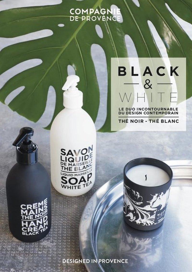 Compagnie de Provence Luxury Hand Cream - Black Tea Scent - 10 Fl Oz Glass Pump Bottle
